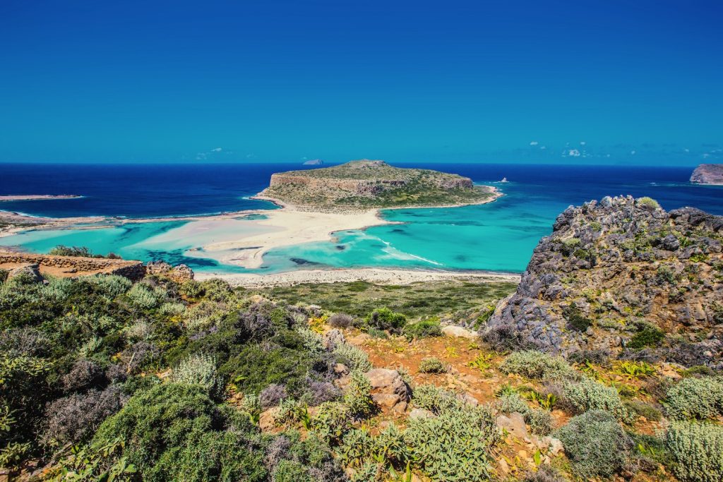 Balos Beach, Kaliviani, Greece. Crete.